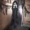 Hanging Spooky Undead Girl Halloween Decoration 11 3/4" x 43 1/4"